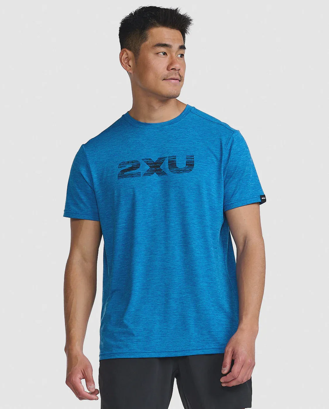 2XU Mens Motion Graphic Tee - Elektrik/Midnight