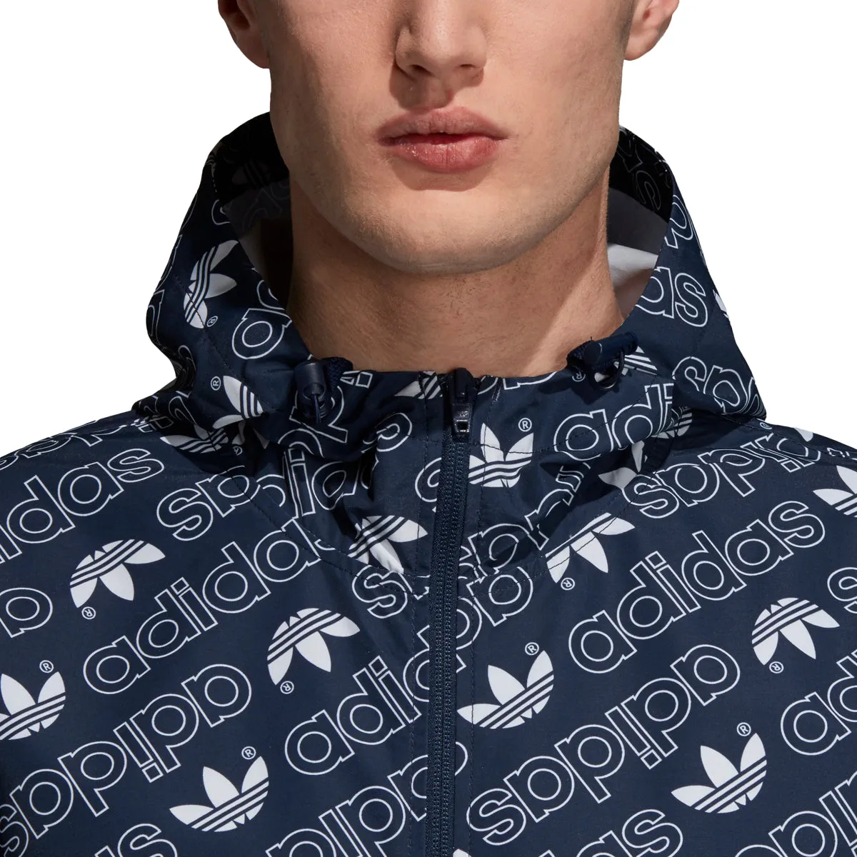 Adidas Men's Originals Monogram WB Jacket Collegiate Navy