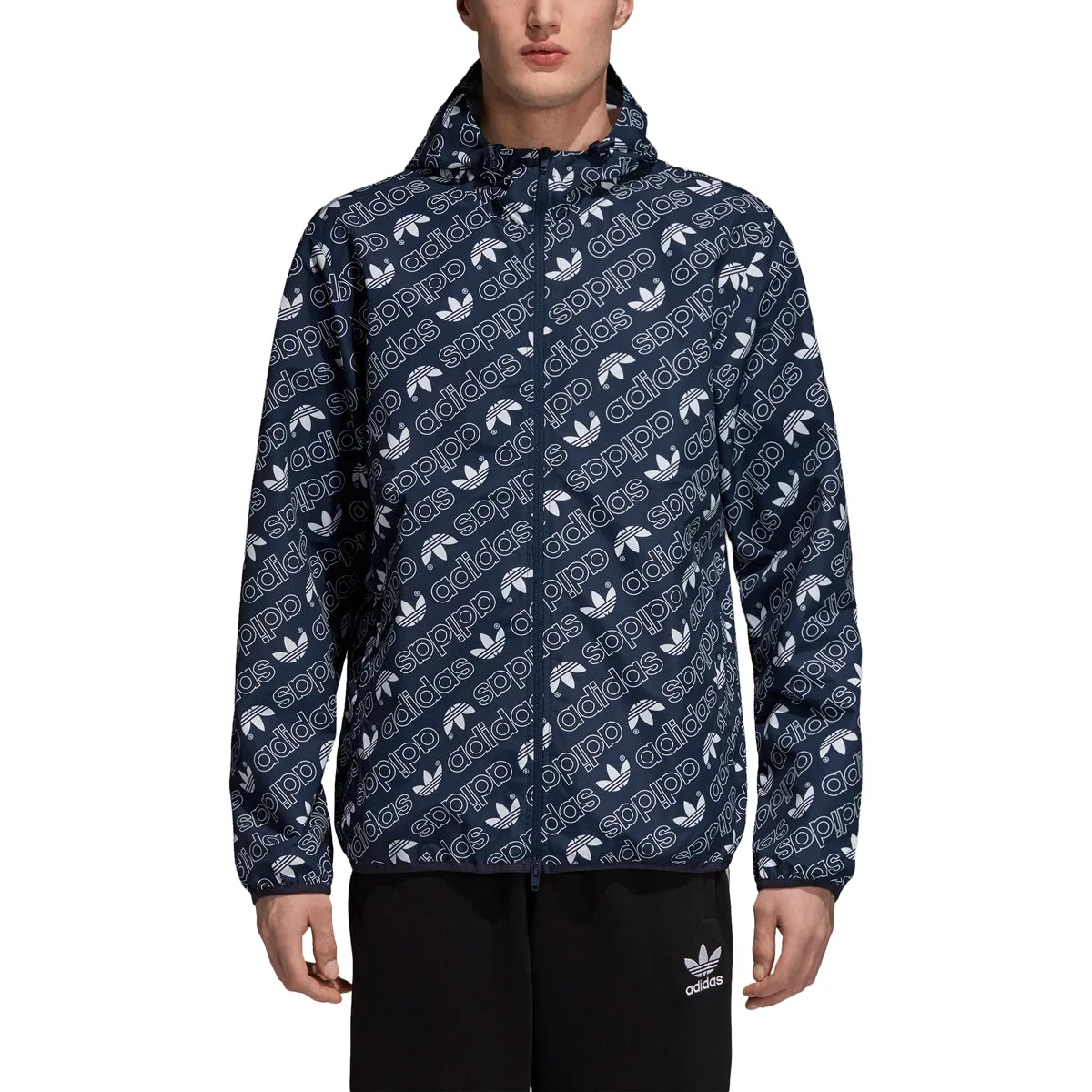 Adidas Men's Originals Monogram WB Jacket Collegiate Navy