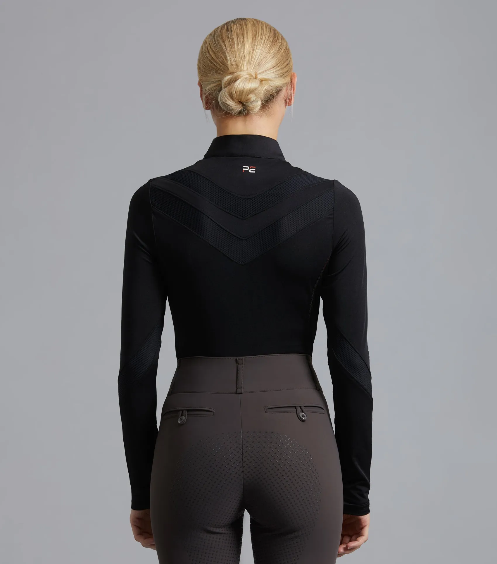 Arclos Ladies Technical Long Sleeve Riding Top Black