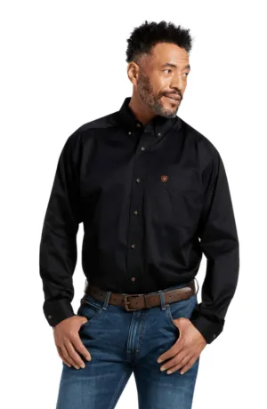 Ariat Mens L/S Solid Twill Classic Fit Shirt Style 10000502