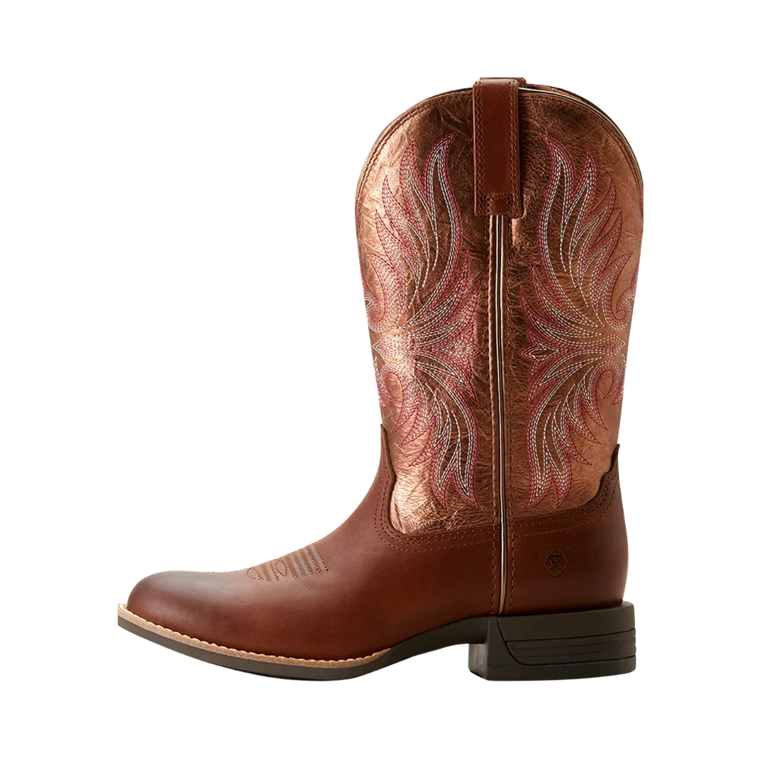 Ariat Women's Ranahan Western Sienna Saddlei Rusty Red Boot