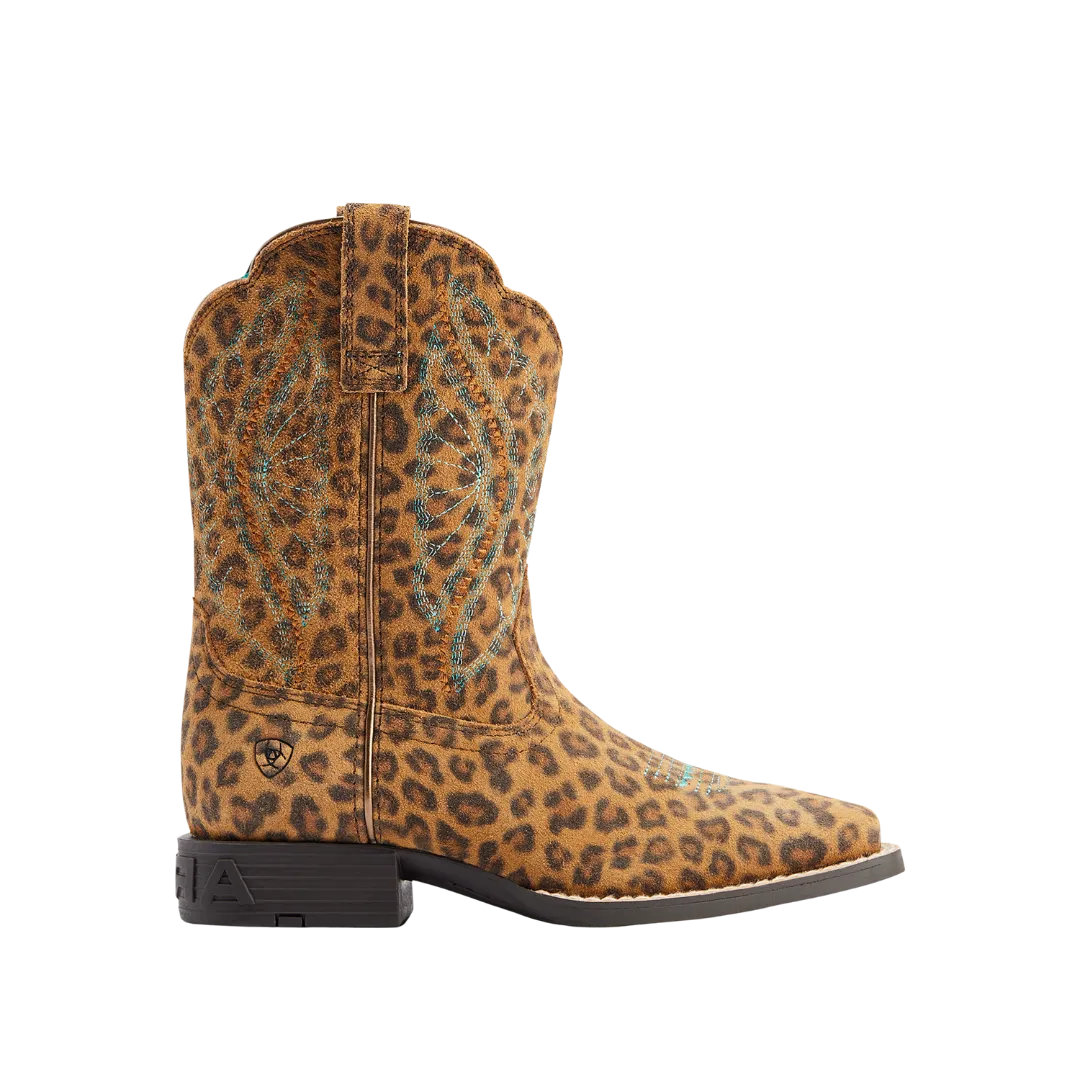 Ariat Youth Primetime Faded Leopard Pull-On Boot