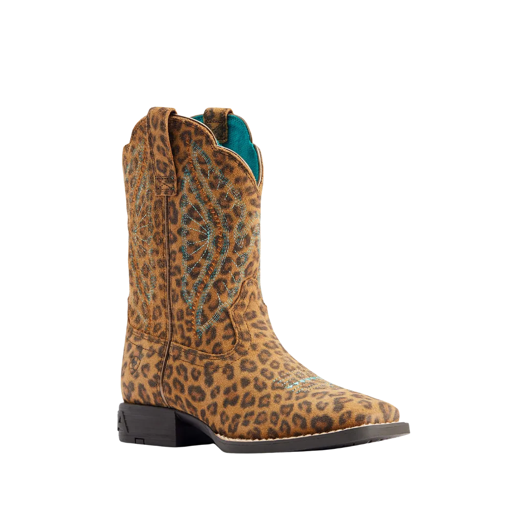 Ariat Youth Primetime Faded Leopard Pull-On Boot