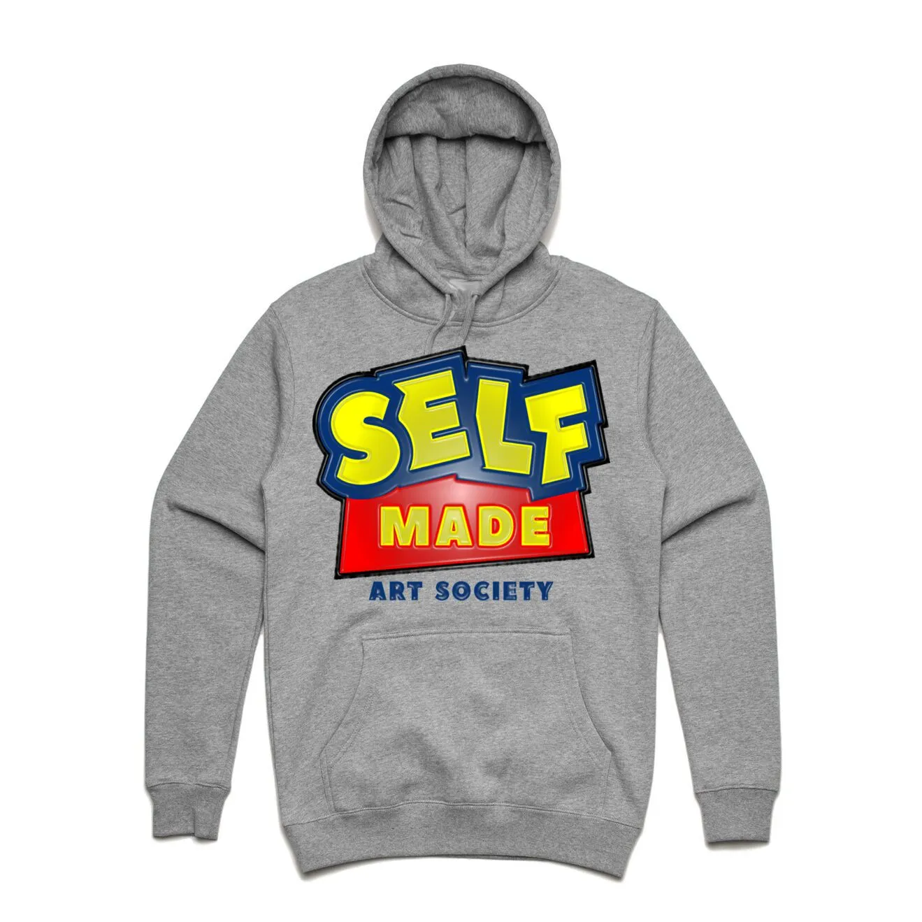 Art Society x Retro Kings SELF MADE 3D HOODIE GREY