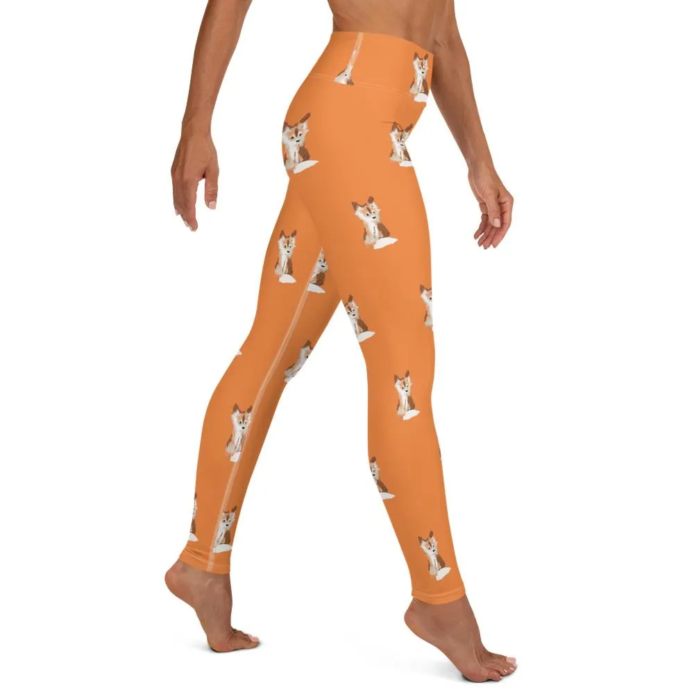 Baby Fox - Yoga Leggings (Flamenco)