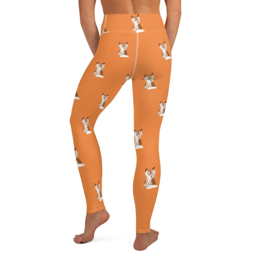 Baby Fox - Yoga Leggings (Flamenco)