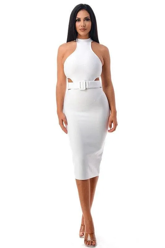 Bandage Dress With Belt