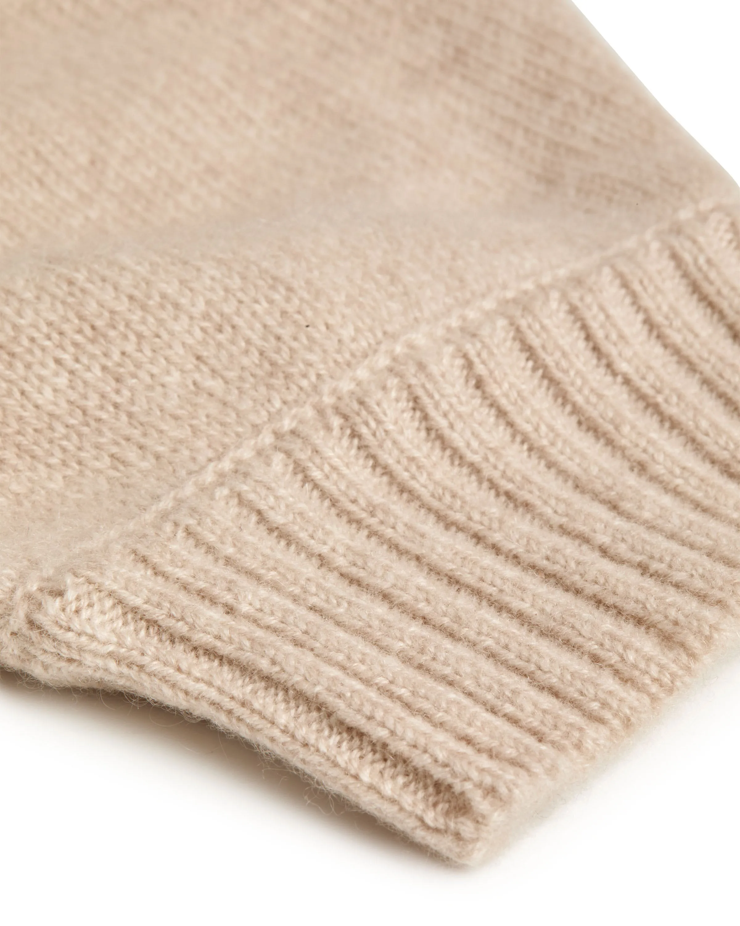 Barra Crew Neck Cashmere Sweater - Wheat