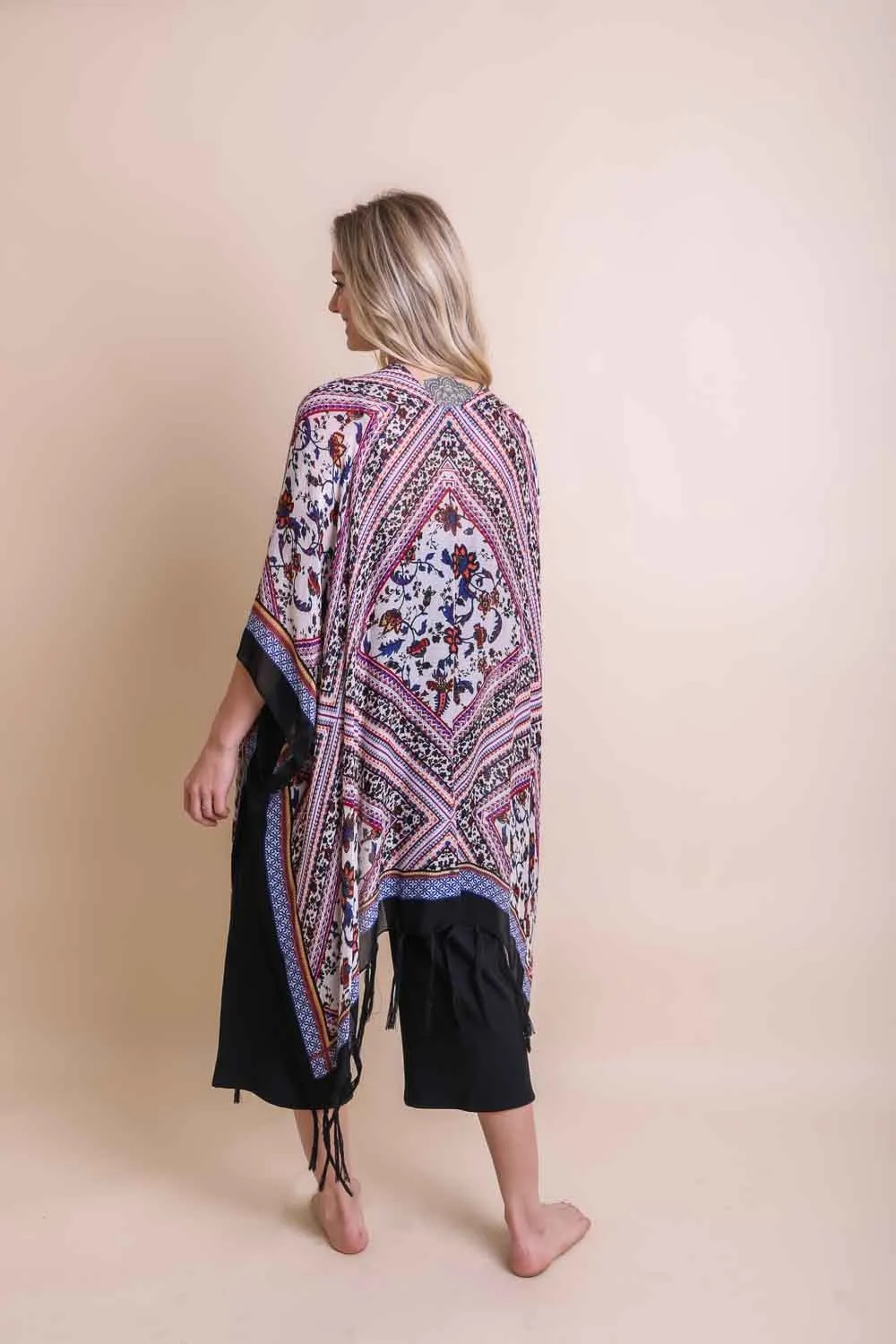 Bohemian Diamond Tassel Kimono