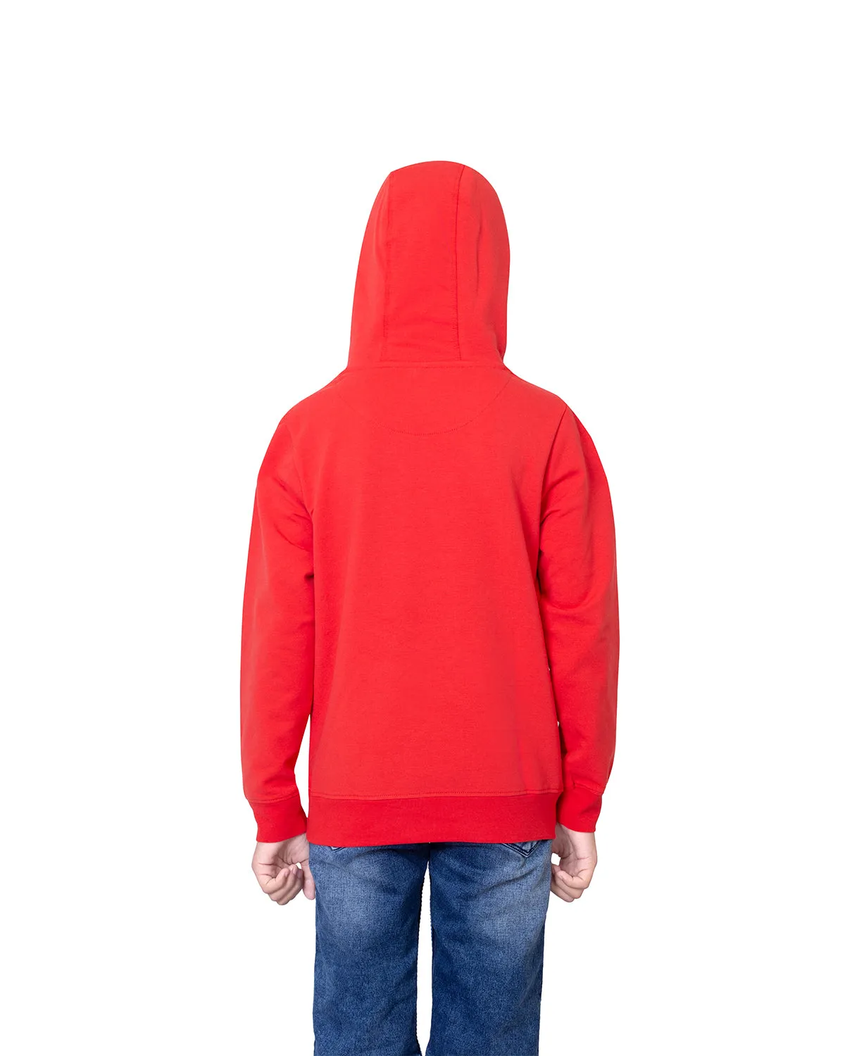 Boy Classic Red Pure Cotton Hoodie