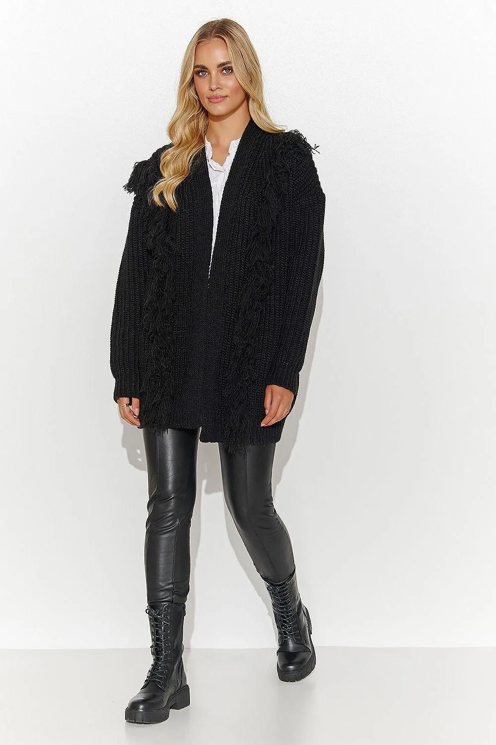 Chic Macadamia Open Sweater