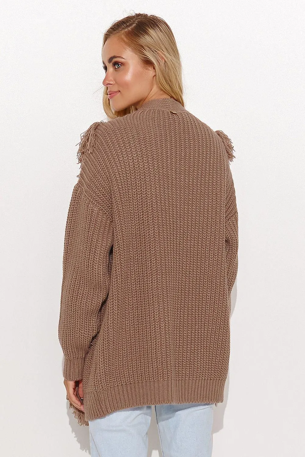 Chic Macadamia Open Sweater