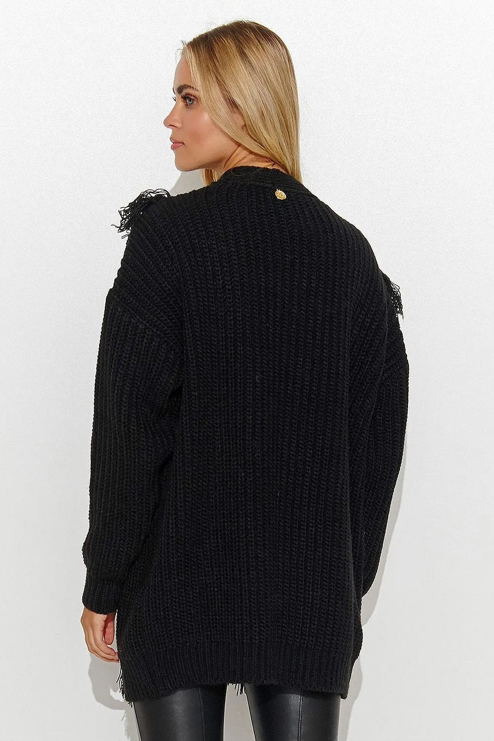 Chic Macadamia Open Sweater