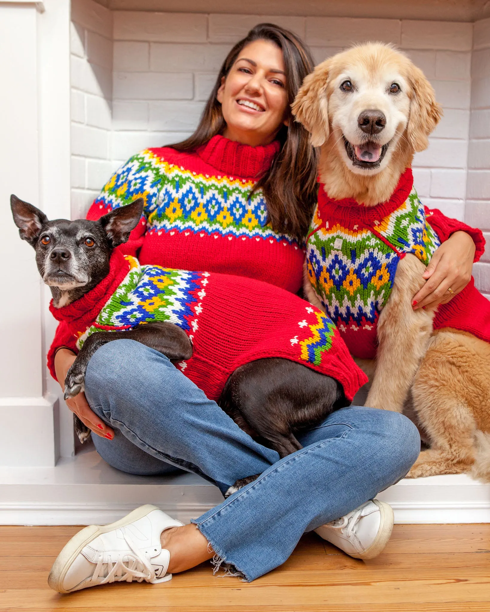 Festive Fairisle Dog Sweater << CLEARANCE >>