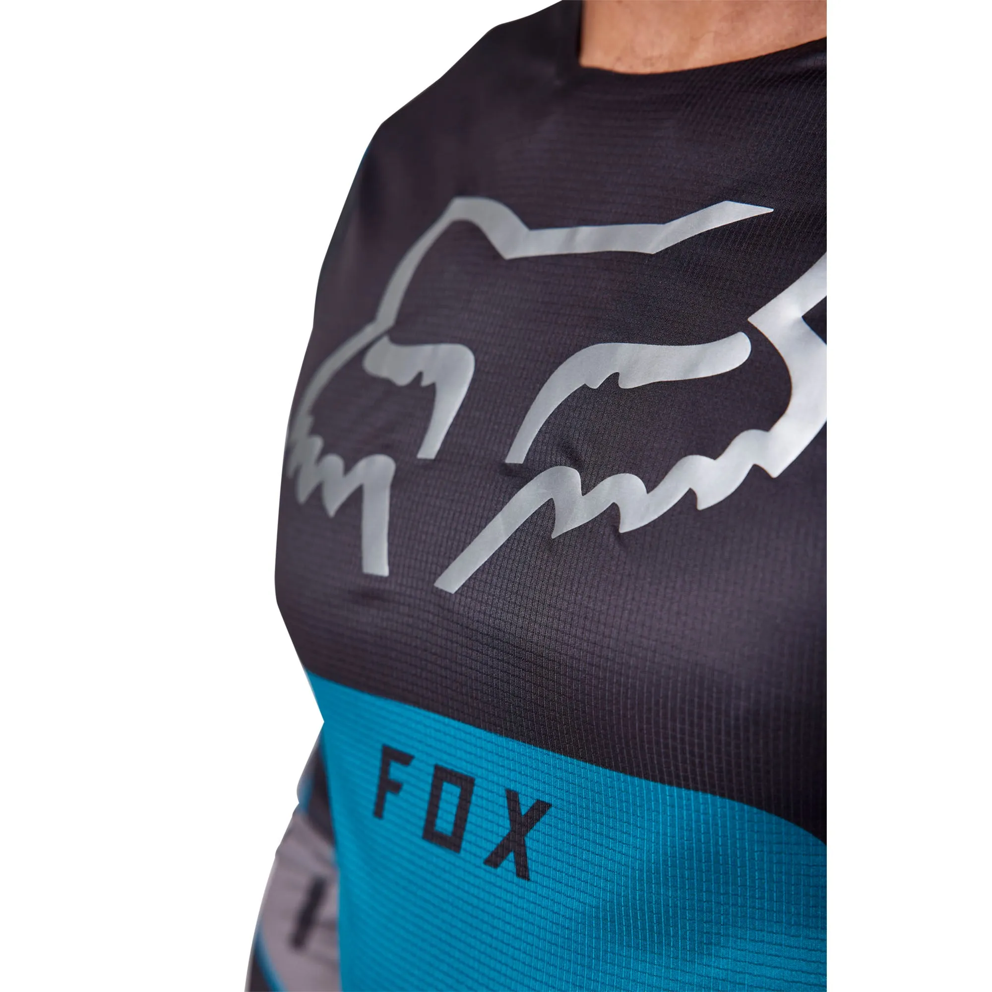 Fox Racing  Mens Flexair Ryaktr Motocross Jersey Maui Blue Offroad MotoX RAP