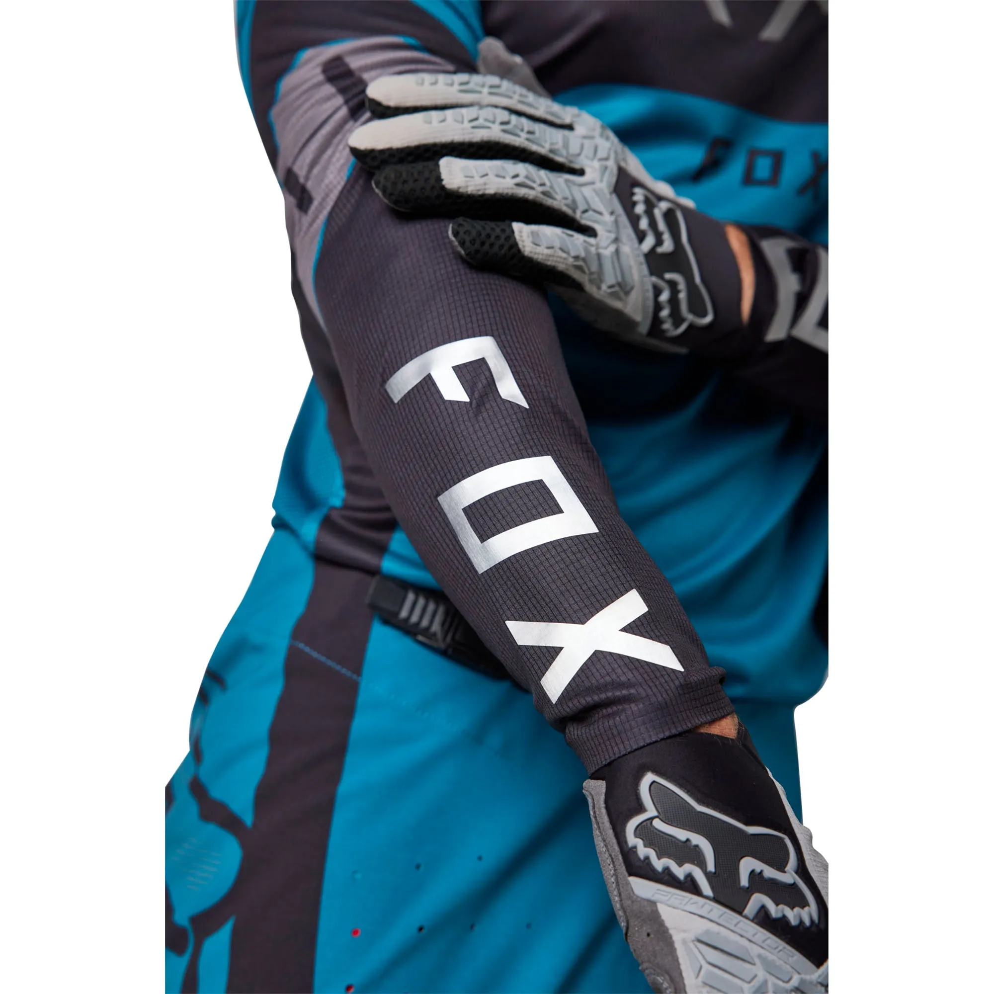 Fox Racing  Mens Flexair Ryaktr Motocross Jersey Maui Blue Offroad MotoX RAP