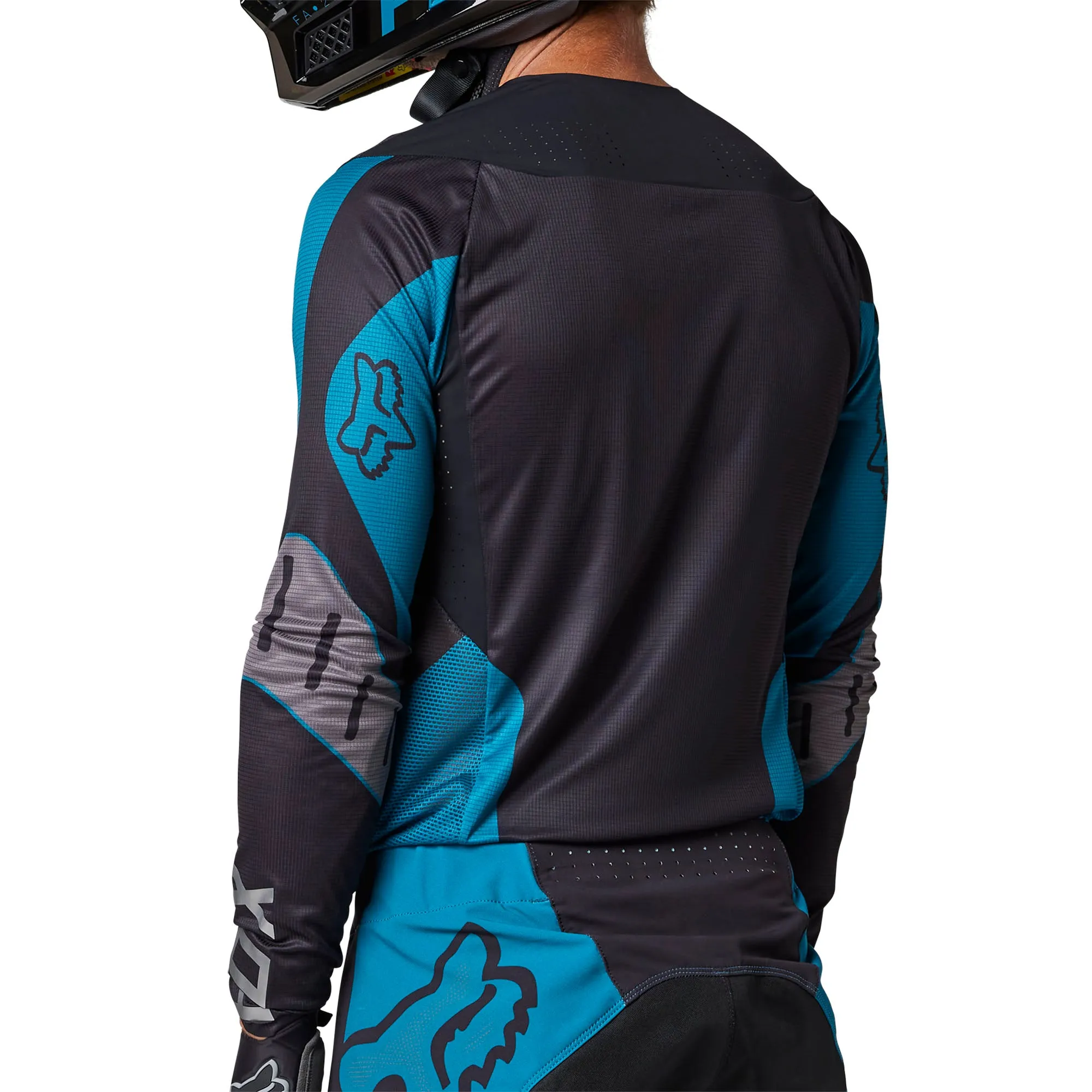 Fox Racing  Mens Flexair Ryaktr Motocross Jersey Maui Blue Offroad MotoX RAP