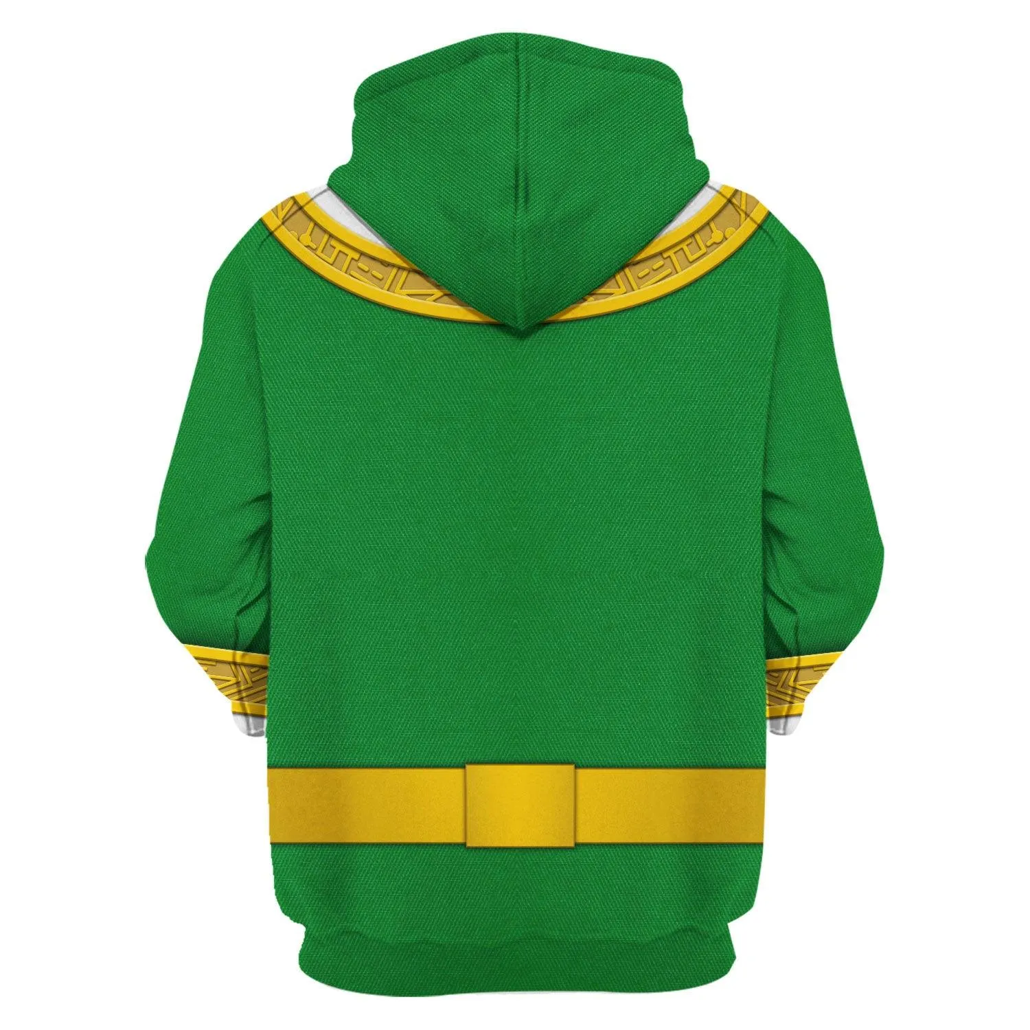 Gearhomie Green Power Rangers Zeo Hoodies Sweatshirt T-shirt Hawaiian Tracksuit