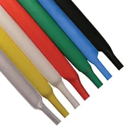 Heat Shrink Tubing Pico 1" Inside Diameter Black 2:1 Single Wall Heat Shrink Tube 6x6" pcs