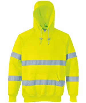 Hi-vis hooded sweatshirt (B304) | Yellow