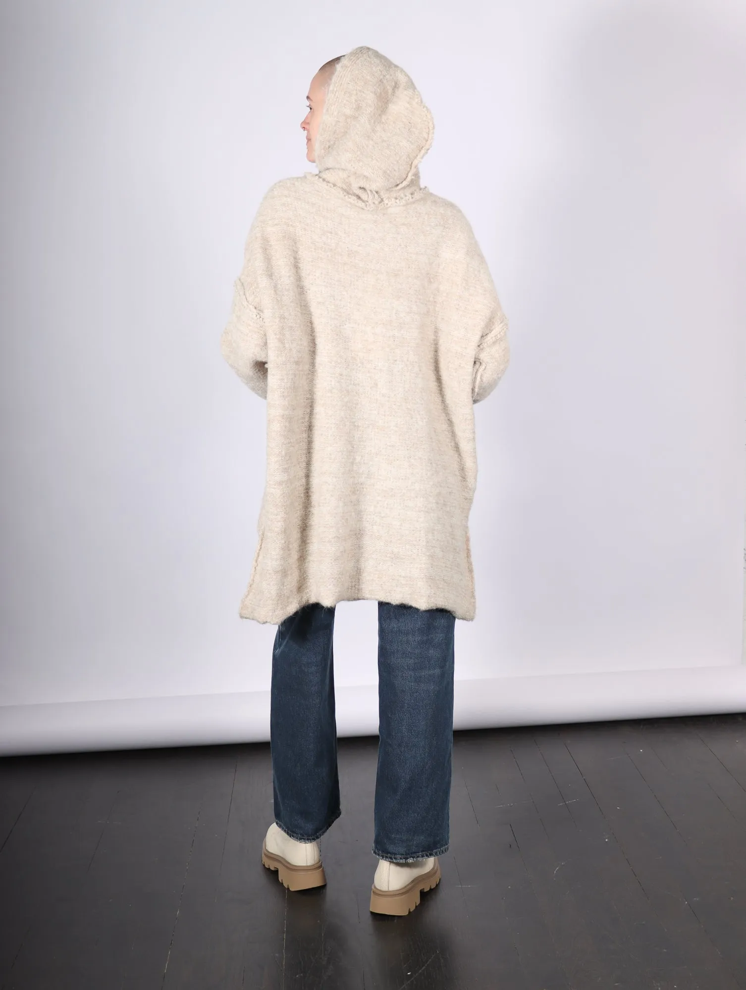 Hoodie in Oat by Amano by Lorena Laing