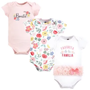 Hudson Baby Cotton Bodysuits, Favorita Botanical Tutu