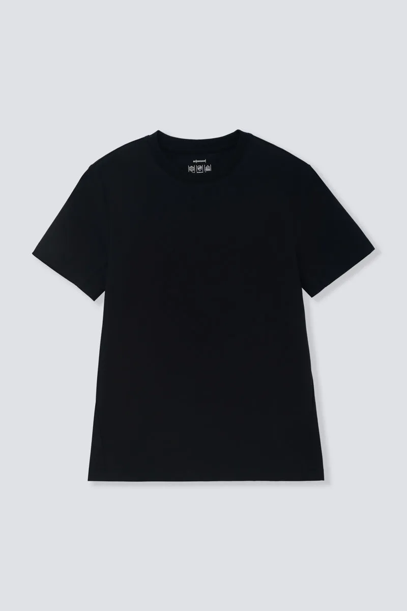 InstantCool Jersey Crew Neck T-Shirt | Black BKFD01