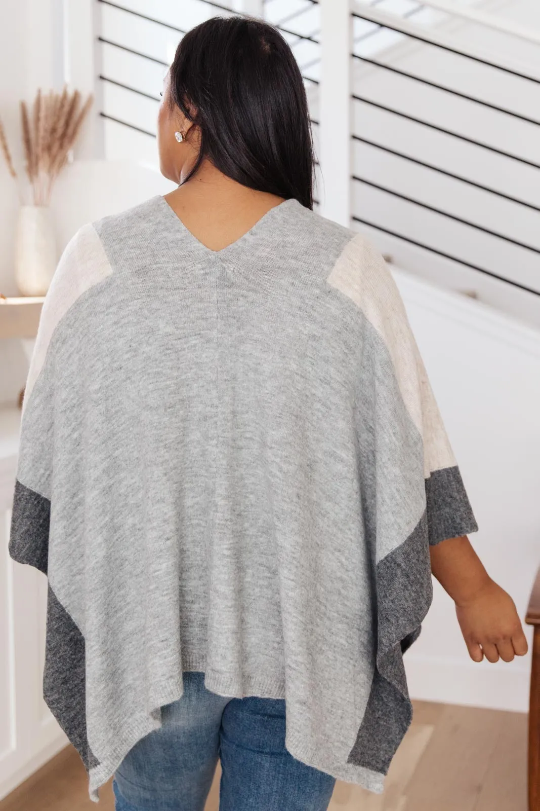 Lightly Layering Poncho Cardigan