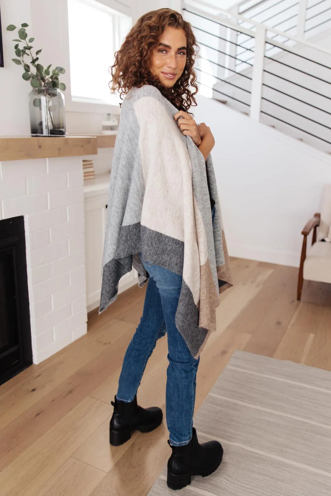 Lightly Layering Poncho Cardigan