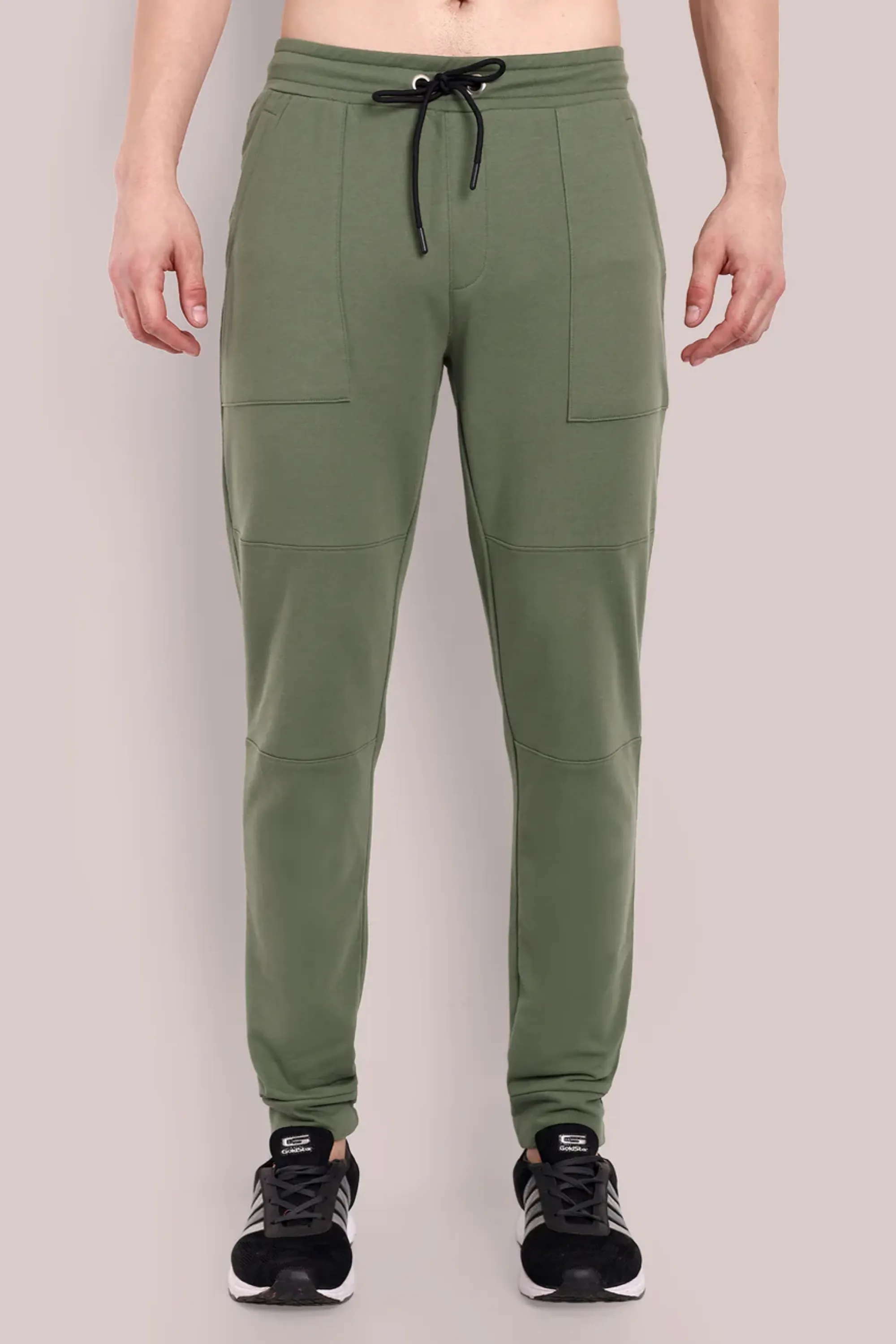 Men Olive Cargo Joggers