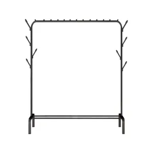 Metal Coat And Hat Rack With Side Hangs For Indoor Spaces F57-8-1799