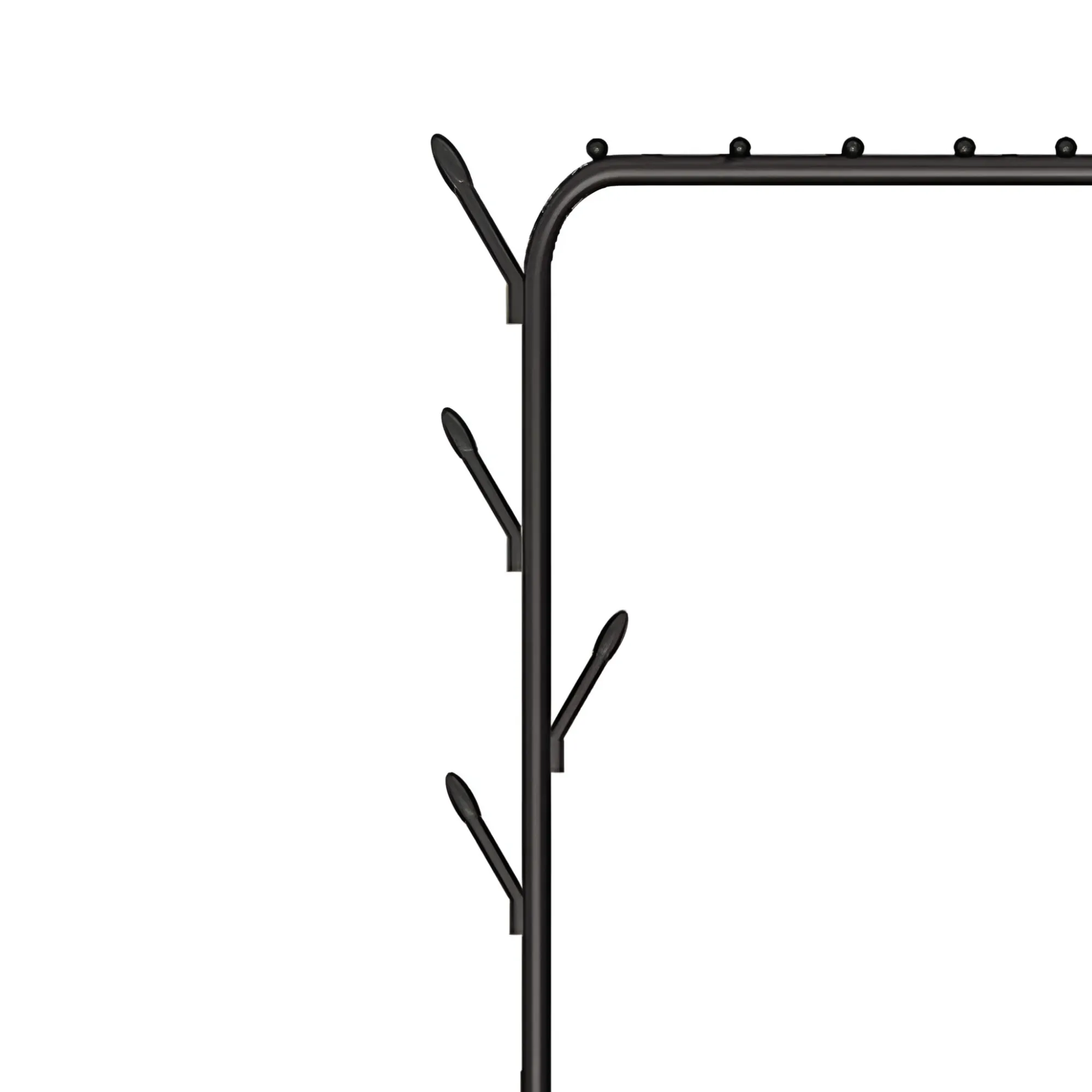 Metal Coat And Hat Rack With Side Hangs For Indoor Spaces F57-8-1799