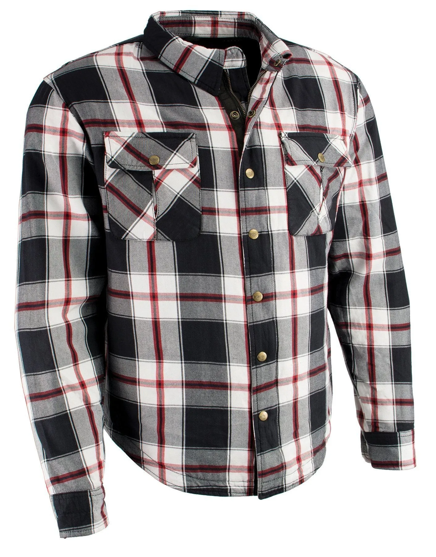 Milwaukee Performance-MPM1625-Men's Armored Flannel Biker Shirt w/ Aramid® by DuPont™ Fibers