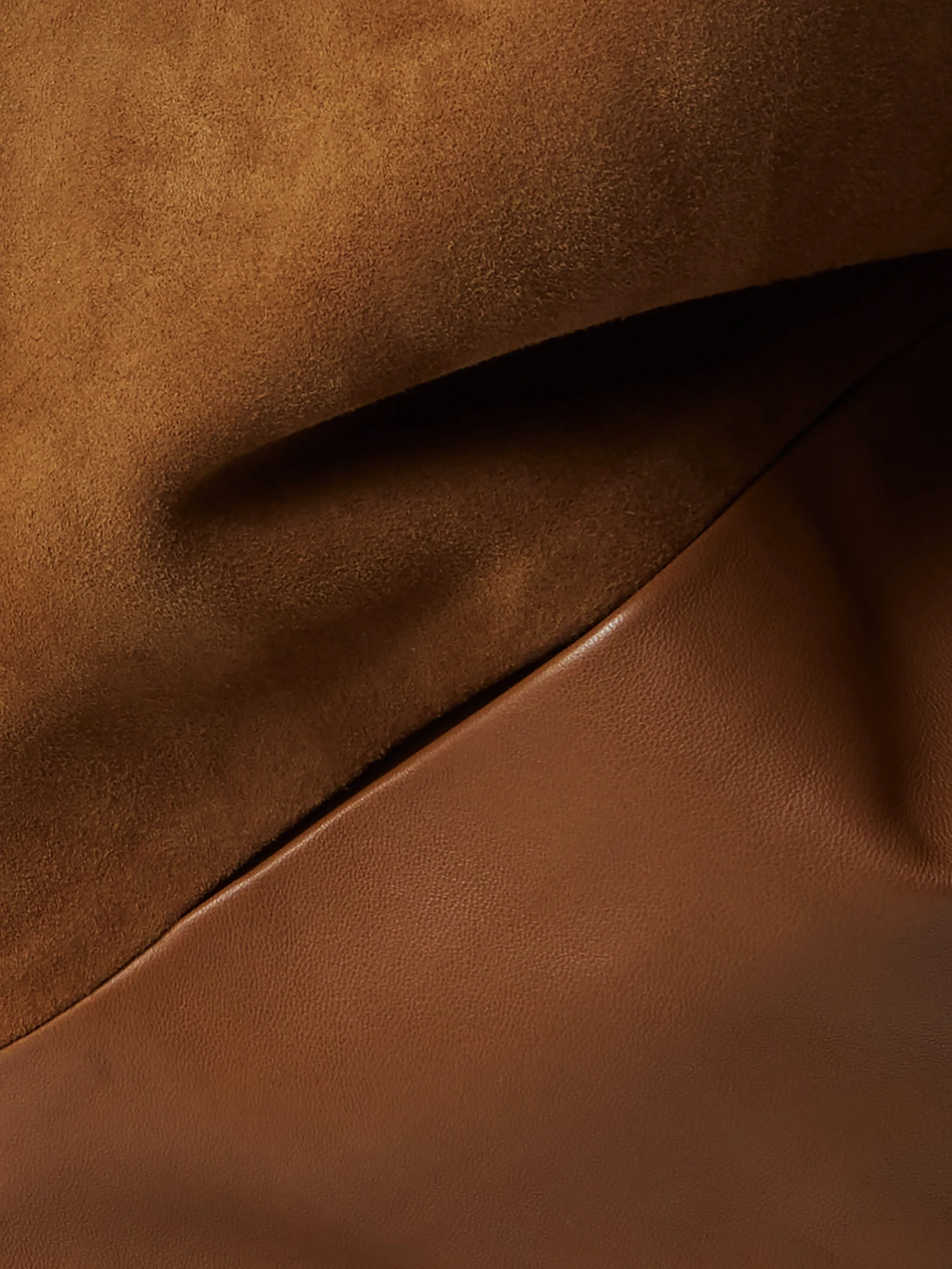 Nakoa Leather Mix Jacket | Tan