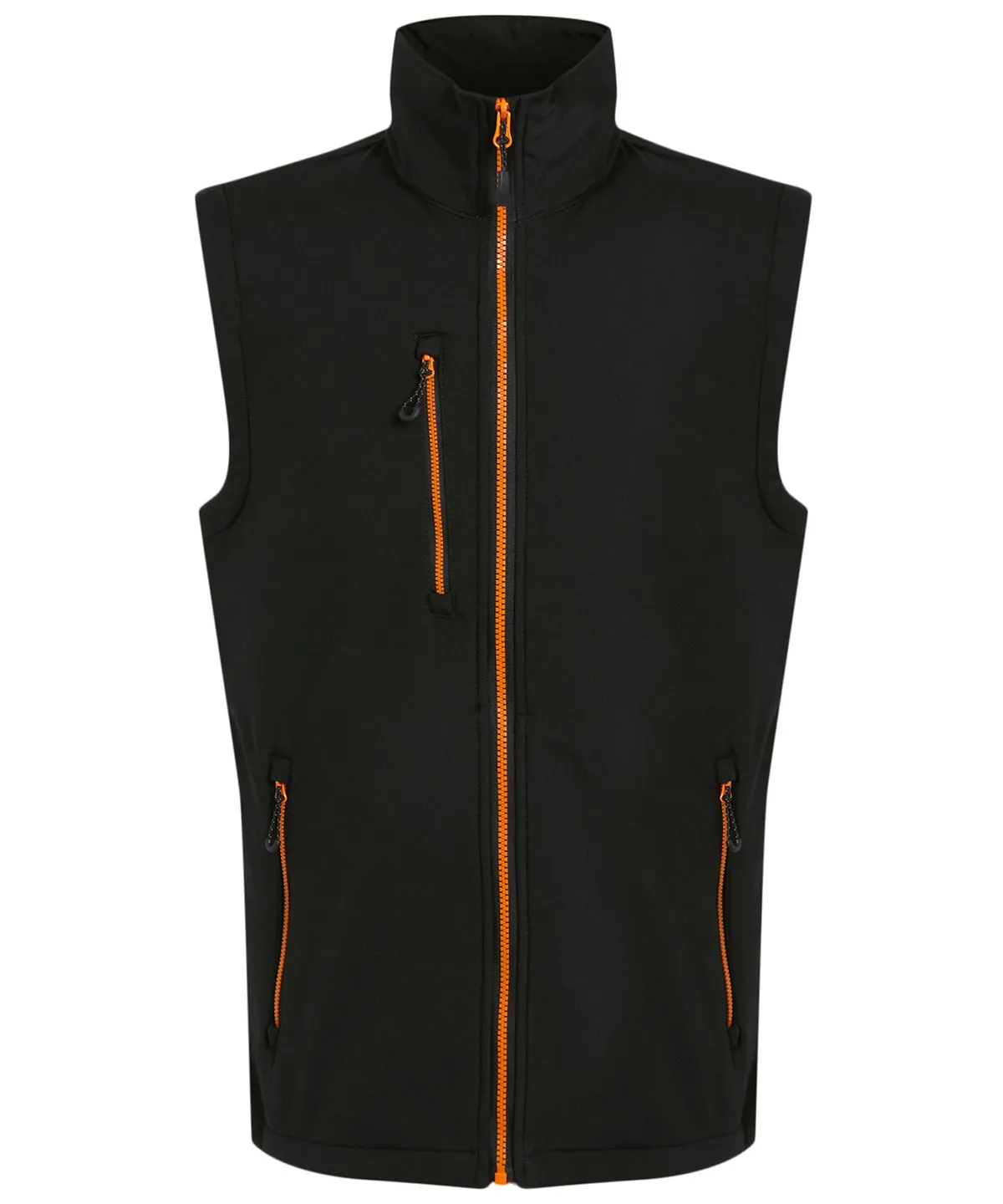 Navigate 2-layer softshell bodywarmer | Black/Orange Pop