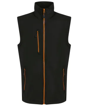 Navigate 2-layer softshell bodywarmer | Black/Orange Pop