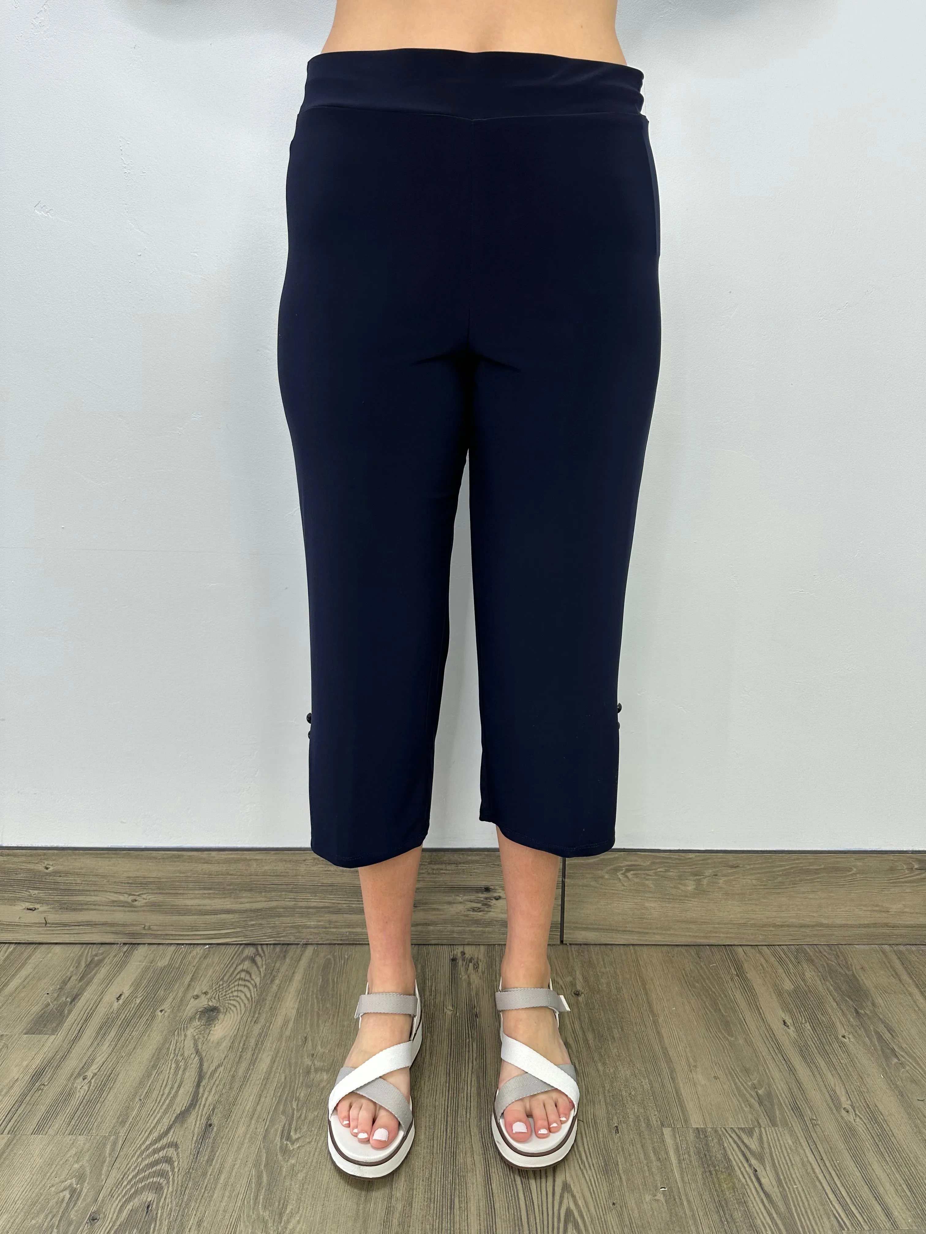 Navy Cropped Pant 21" Inseam