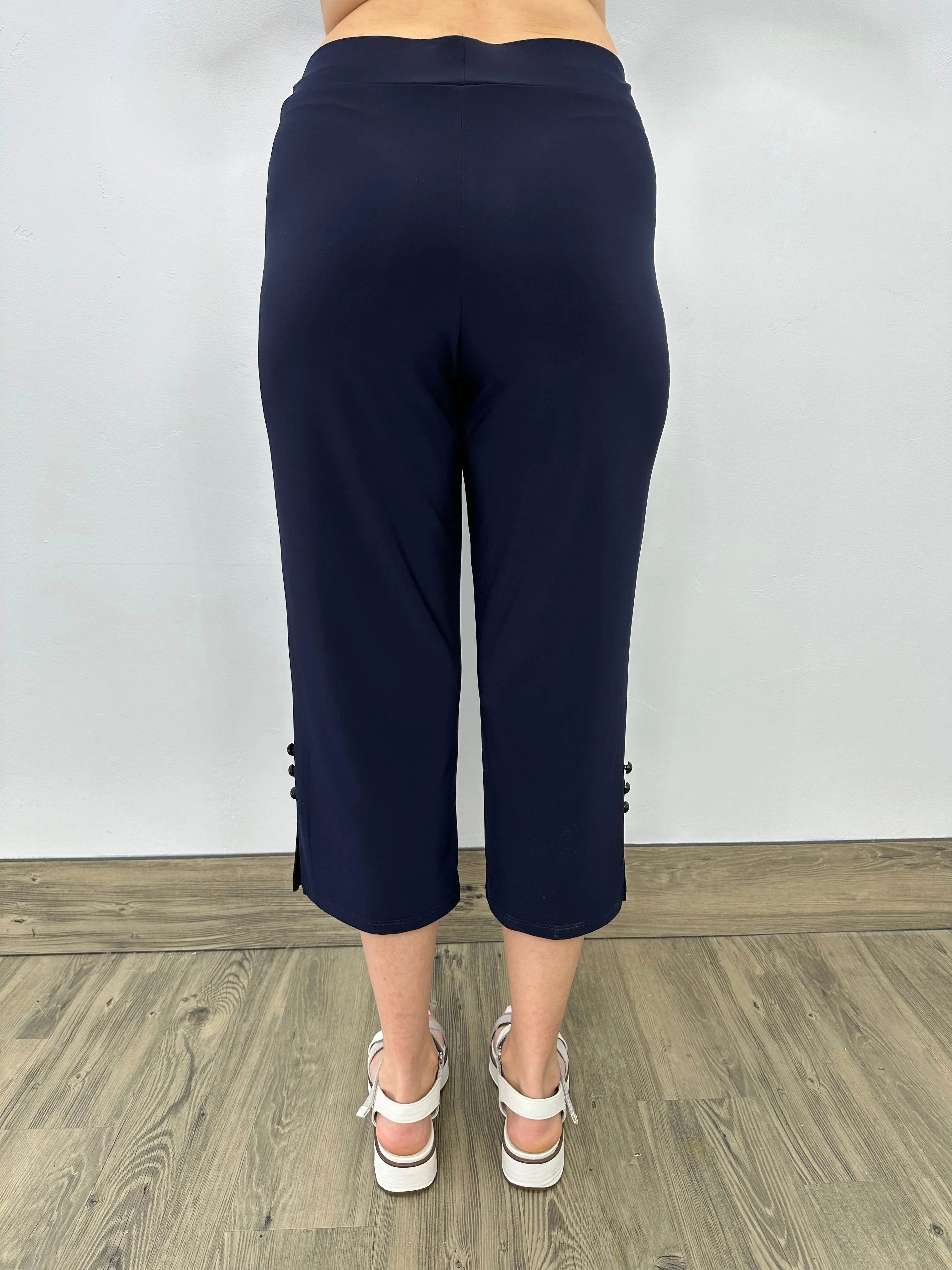 Navy Cropped Pant 21" Inseam