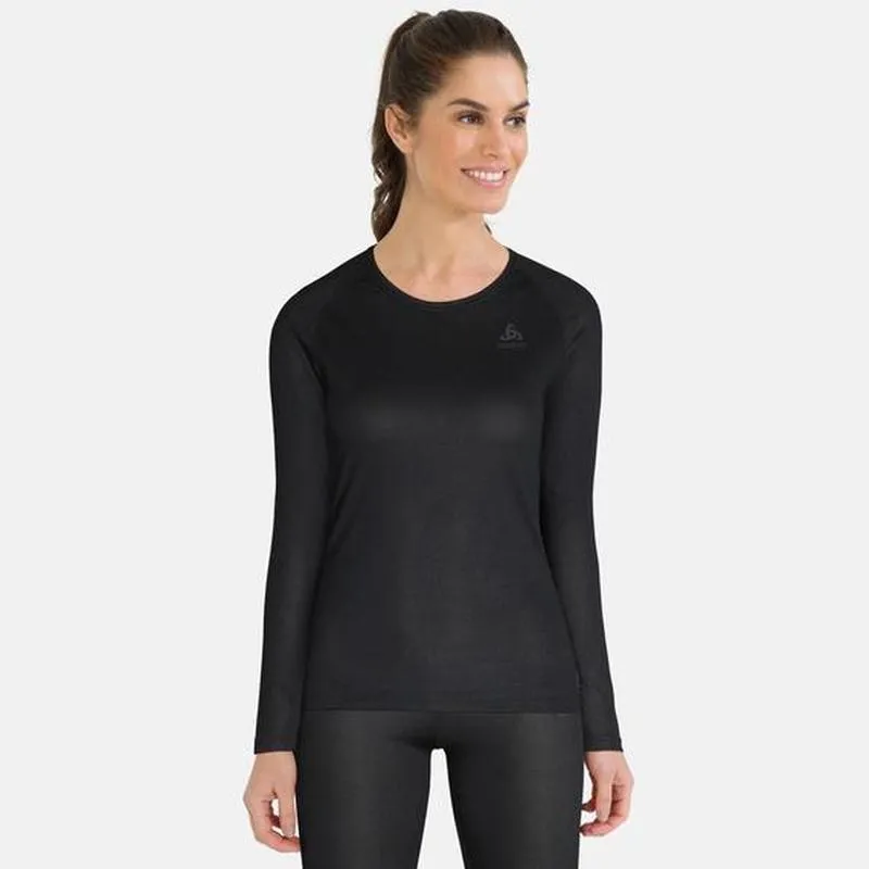 Odlo Women's Active Originals Light Long Sleeve Crew - Black