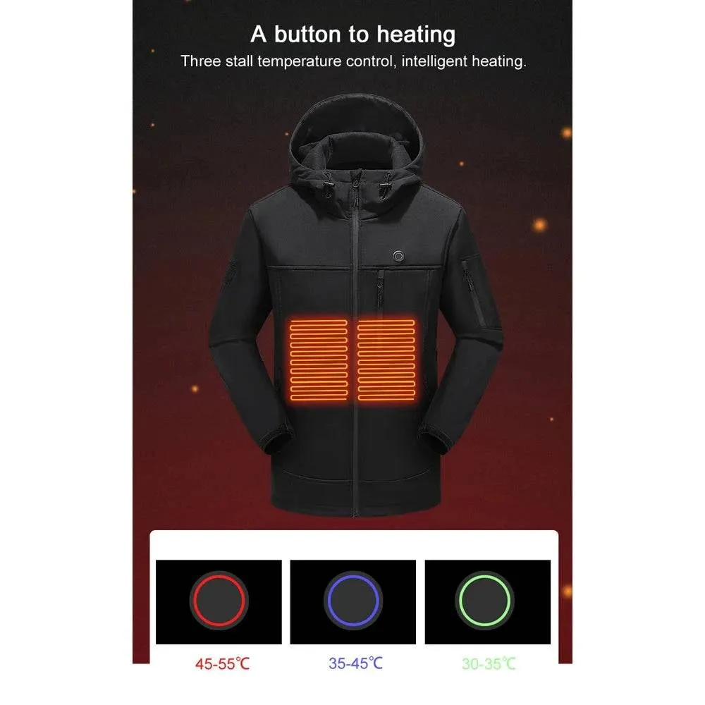 Outdoor USB Heating Jackets Warming Coat Winter Flexible Electric Thermal Clothing Fishing Hiking Warm Clothes