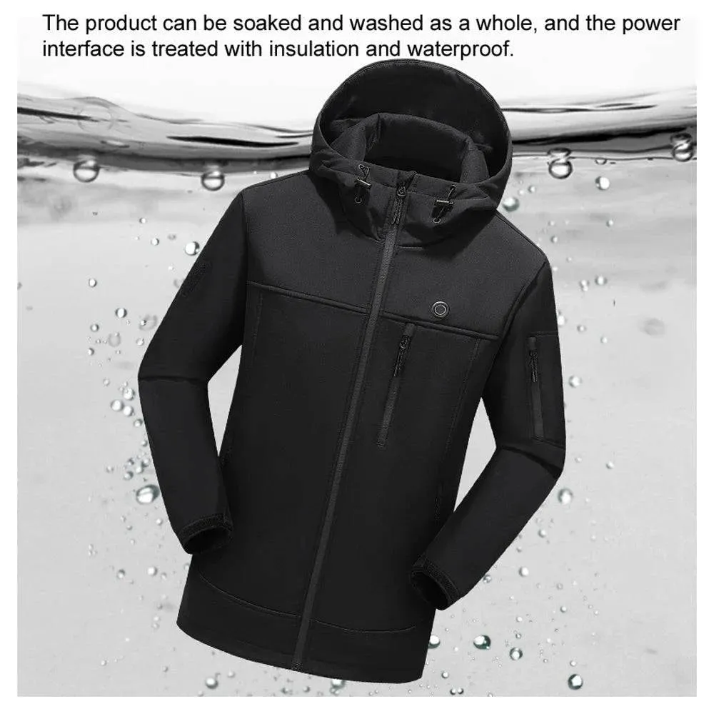 Outdoor USB Heating Jackets Warming Coat Winter Flexible Electric Thermal Clothing Fishing Hiking Warm Clothes