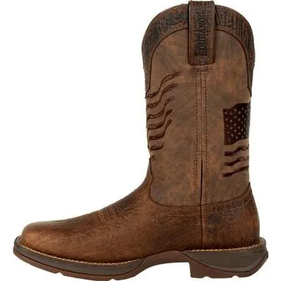 Rebel Distressed Flag Embroidery Durango Western Boot