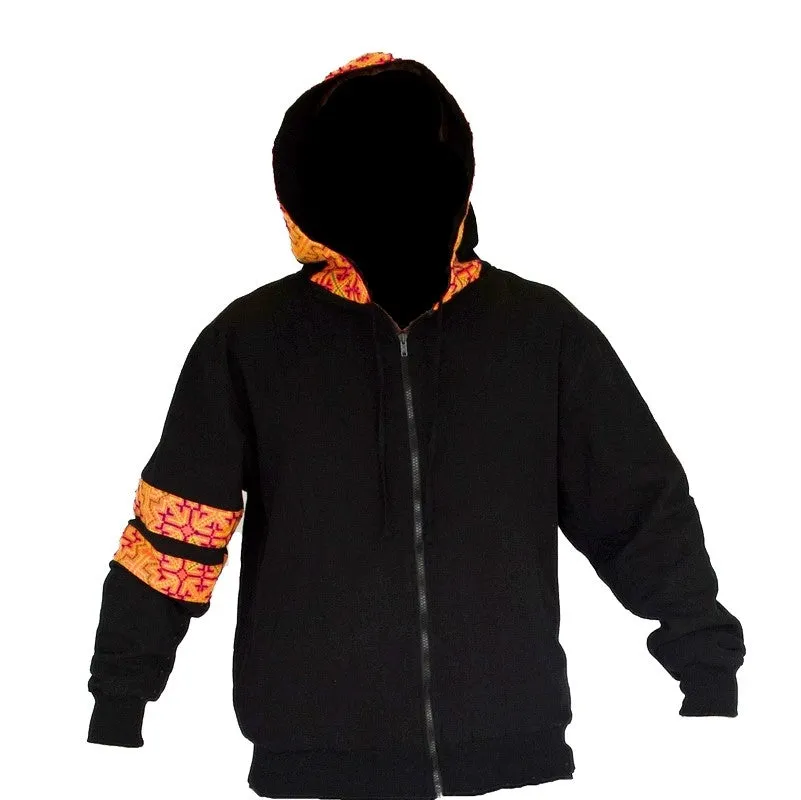 Reversible "Black Hmong" Tribal Hoody  -Limited Edition-