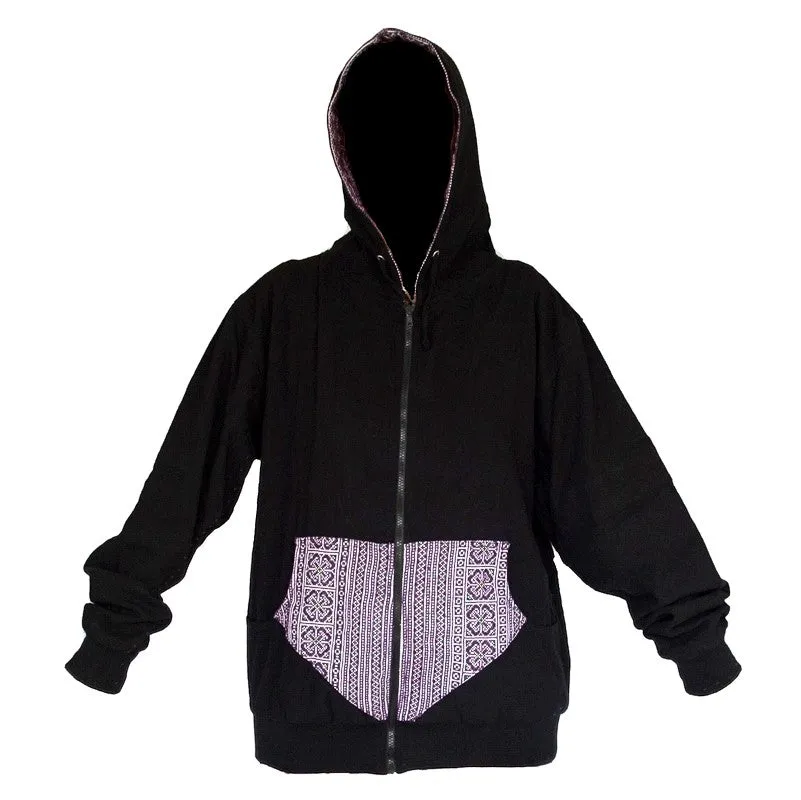 Reversible "Black Hmong" Tribal Hoody  -Limited Edition-