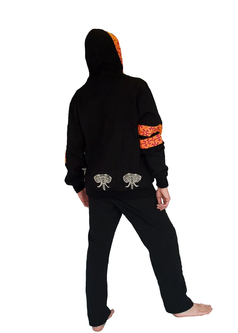 Reversible "Black Hmong" Tribal Hoody  -Limited Edition-