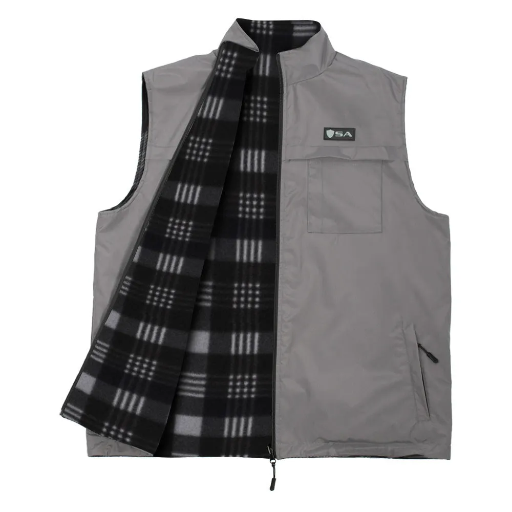 Reversible Vest | Lumberjack Grey | Grey