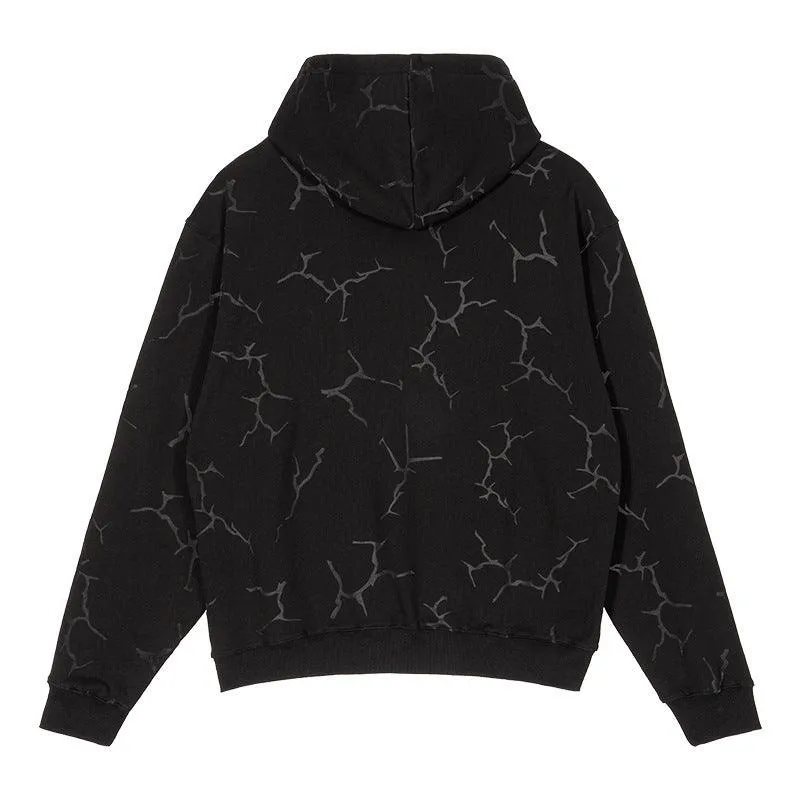 Rivet Lightning Pattern Hoodies