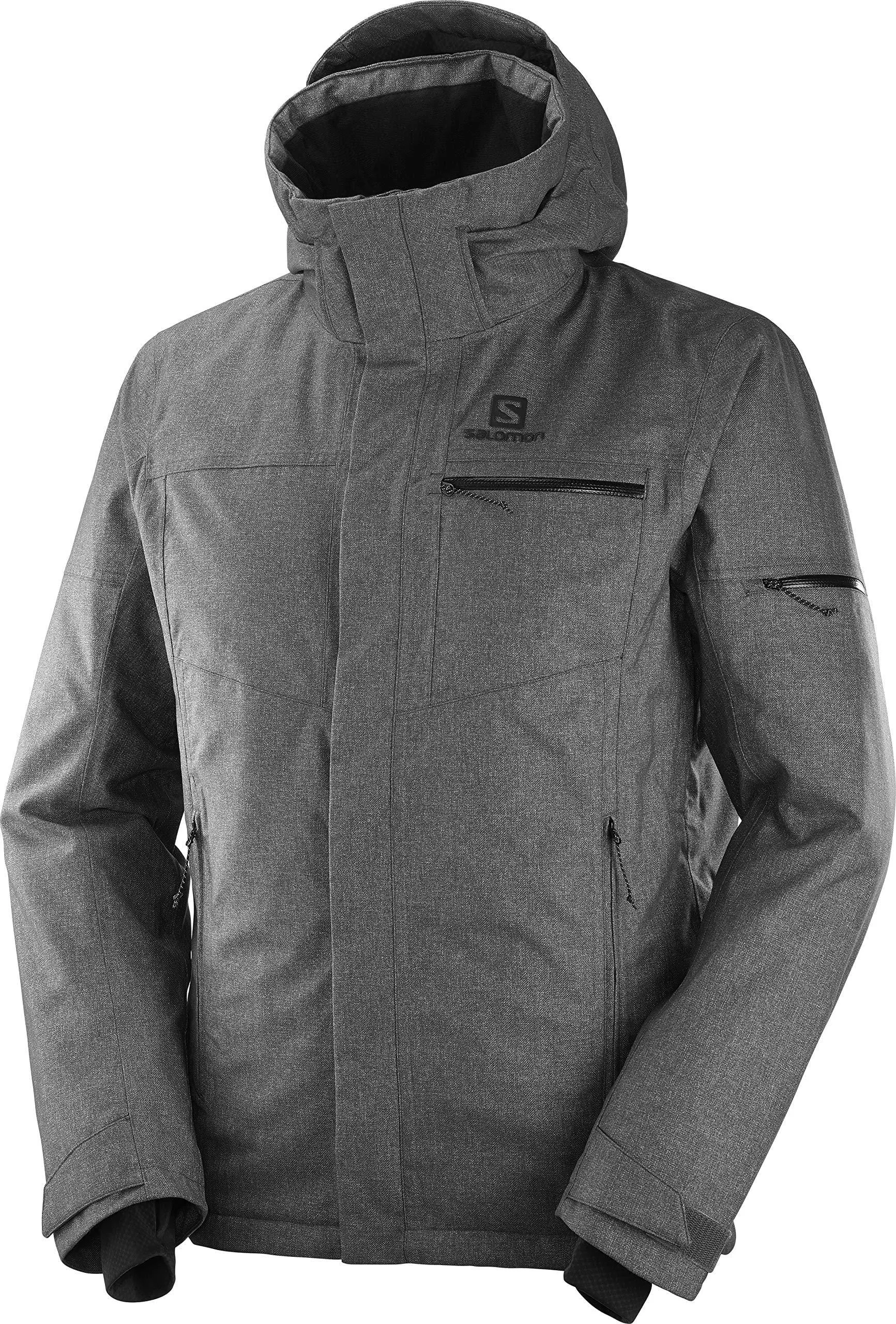 SALOMON Men's Stormslide JKT M, Black Heather, XX-Large