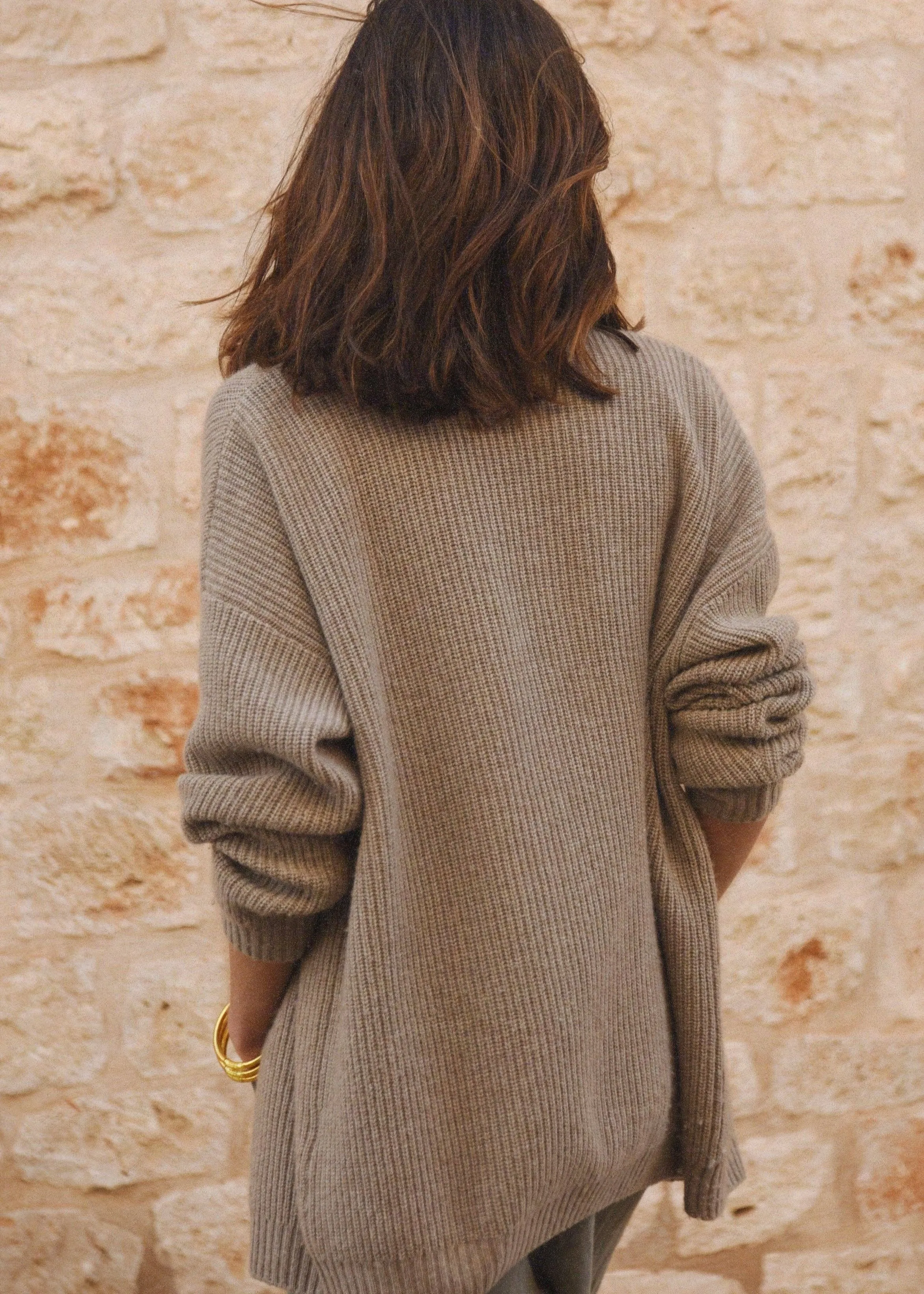 The Cashmere Muma Cardigan - Rye